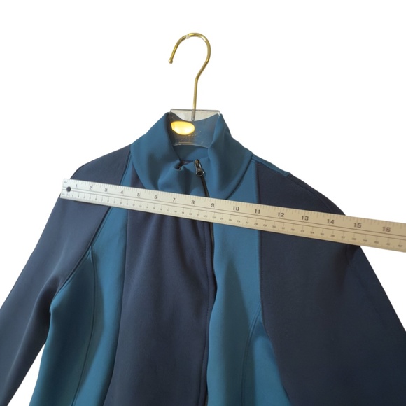 Zarély Performance Jacket Women’s M Navy Teal Athletic Dance Wear - Picture 11 of 12